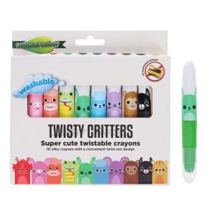 WORLD OF COLOUR PKT.10 TWISTIES CRITTERS CRAYONS