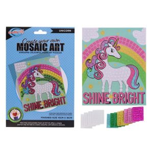 CRAFTY BITZ CREATE YOUR OWN MOSAIC ART - UNICORN