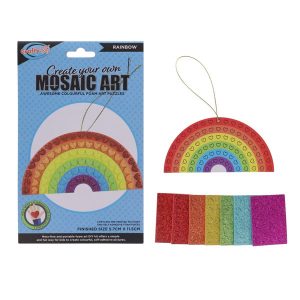 CRAFTY BITZ CREATE YOUR OWN MOSAIC ART - RAINBOW