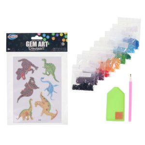 CRAFTY BITZ DESIGN YOUR OWN GEM ART - DINOSAURS