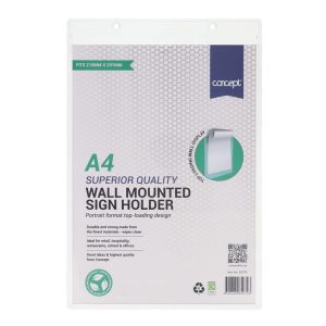 CONCEPT A4 WALL MOUNTED SIGN HOLDER - PORTRAIT