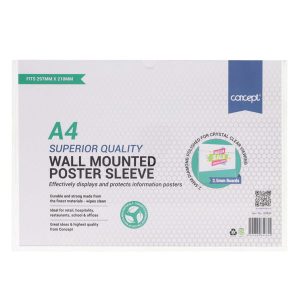 CONCEPT A4 SUPERIOR QUALITY WALL MOUNTED POSTER SLEEVE