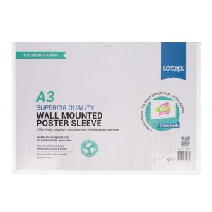 CONCEPT A3 SUPERIOR QUALITY WALL MOUNTED POSTER SLEEVE