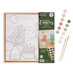 ICON 12""X12"" PRE-DRAWN CANVAS PAINTING SET