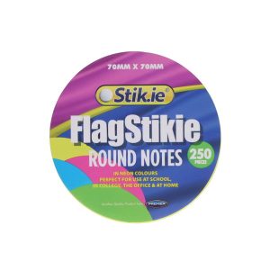 STIK.IE 70 X 70MM ROUND STICKY NOTES