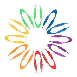 CLEVER KIDZ BUCKET 12pcs PLAY & LEARN JUMBO TWEEZERS