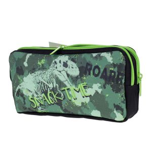 EMOTIONERY 2 POCKET PENCIL CASE - DINO SNACK TIME