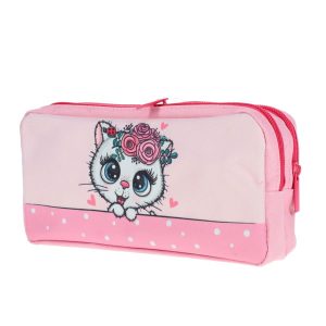 EMOTIONERY 2 POCKET PENCIL CASE - CAT