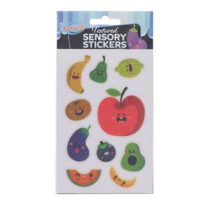 CRAFTY BITZ TEXTURED SENSORY STICKERS - FRUIT