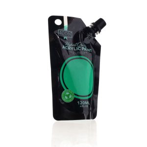 ICON 120ML ACRYLIC PAINT - EMERALD GREEN