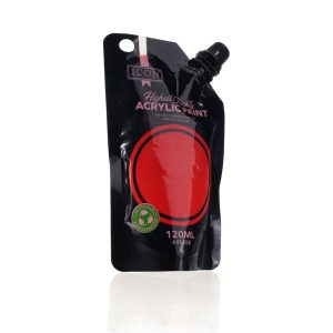 ICON 120ML ACRYLIC PAINT - SCARLET