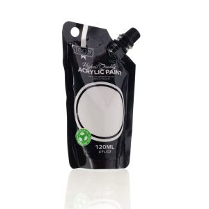 ICON 120ML ACRYLIC PAINT - TITANIUM WHITE