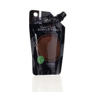 ICON 120ML ACRYLIC PAINT - BURNT UMBER