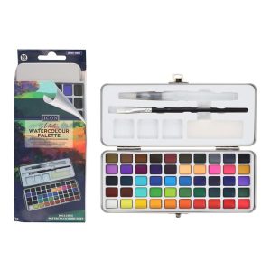 ICON ARTISTS WATERCOLOUR PALETTE & PROFESSIONAL WATERCOLOUR BRUSHES