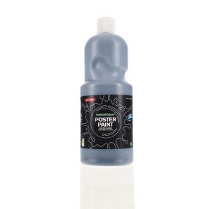 WORLD OF COLOUR 1ltr POSTER PAINT - BLACK
