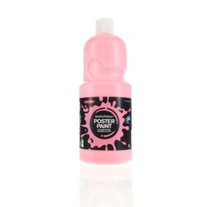 WORLD OF COLOUR 1ltr POSTER PAINT - PINK