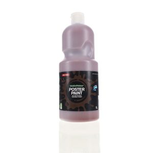 WORLD OF COLOUR 1ltr POSTER PAINT - BURNT UMBER