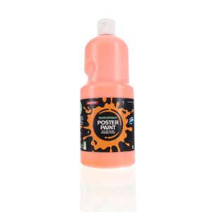 WORLD OF COLOUR 1ltr POSTER PAINT - ORANGE
