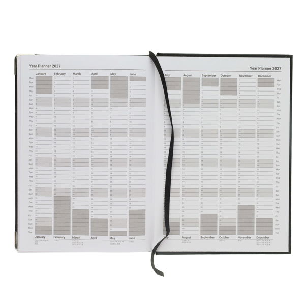 CONCEPT A5 2027 DIARY PAGE A DAY - BLACK - Image 4
