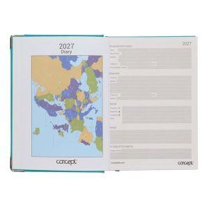 CONCEPT A5 2027 PAGE A DAY DIARY - ASST