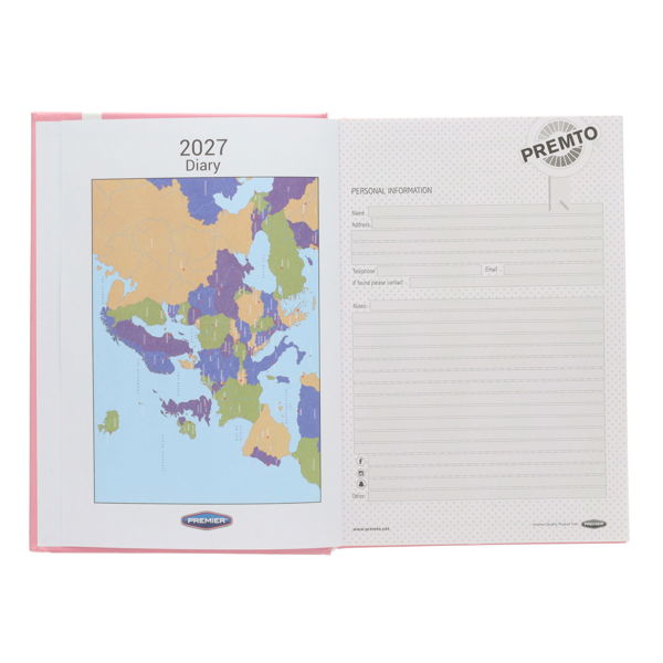 PREMTO PASTEL A5 2027 PAGE A DAY DIARY - ASST - Image 3