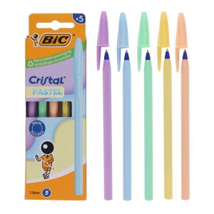 BIC CRISTAL PASTEL BLUE PACK5