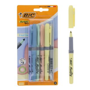 BIC HIGHLIGHTER GRIP MINERAL TONE BL6