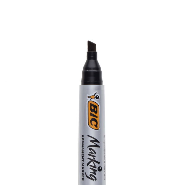 BIC MARKING 2300 CHISEL TIP PERMANENT MARKER - BLACK - Image 3