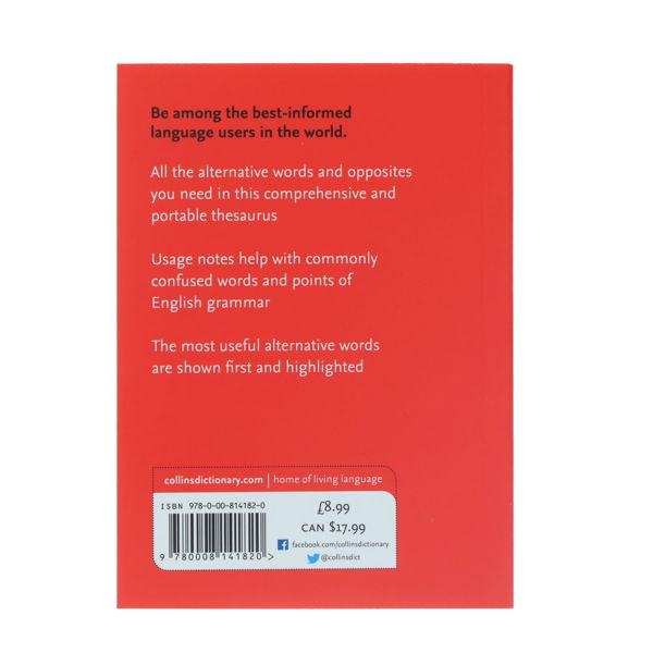 COLLINS POCKET THESAURUS - ENGLISH - Image 2