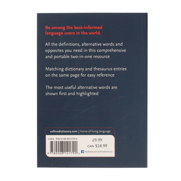 COLLINS POCKET DICTIONARY & THESAURUS - ENGLISH - Image 2