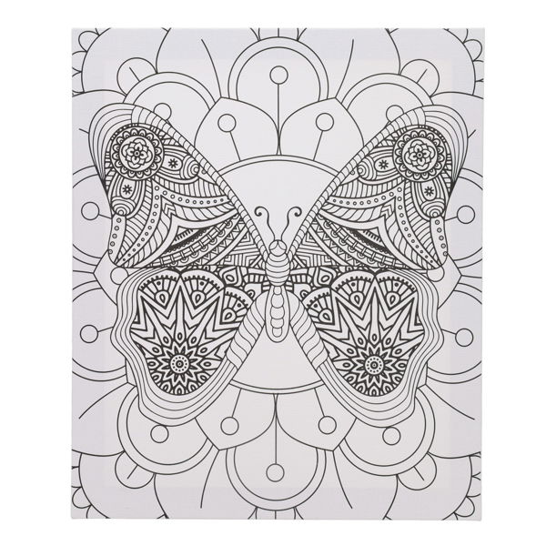 ICON 250x300mm COLOUR MY CANVAS - BUTTERFLY