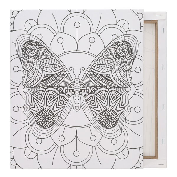 ICON 250x300mm COLOUR MY CANVAS - BUTTERFLY - Image 3