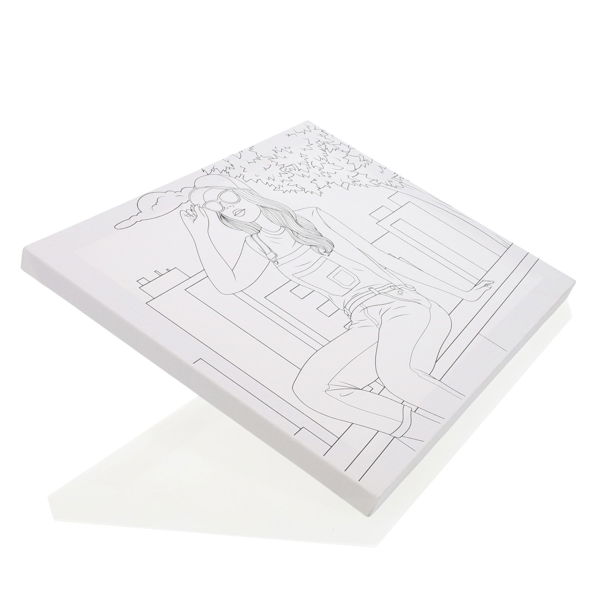 ICON 250x300mm COLOUR MY CANVAS - RELAXED WOMAN - Image 2