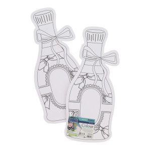 ICON PKT.2 350x154mm COLOUR MY CANVAS - WINE BOTTLE