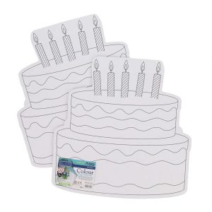 ICON PKT.2 300x294mm COLOUR MY CANVAS - BIRTHDAY CAKE