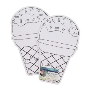 ICON PKT.2 320x199mm COLOUR MY CANVAS - ICE CREAM