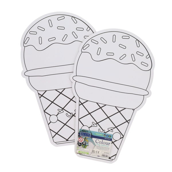 ICON PKT.2 320x199mm COLOUR MY CANVAS - ICE CREAM