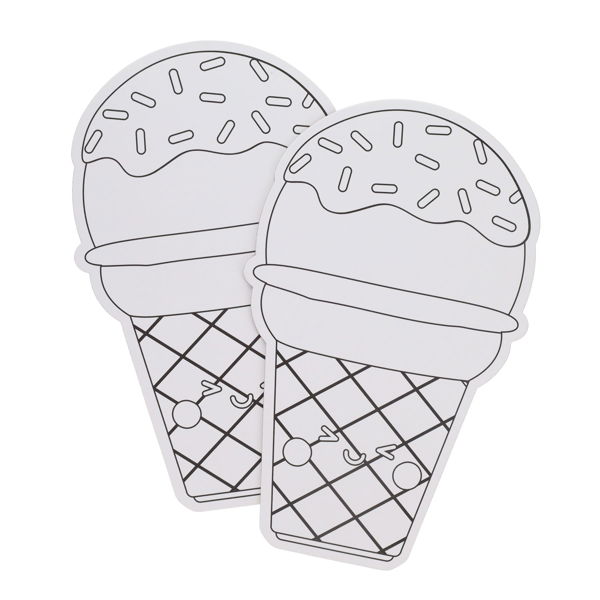 ICON PKT.2 320x199mm COLOUR MY CANVAS - ICE CREAM - Image 2