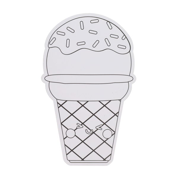 ICON PKT.2 320x199mm COLOUR MY CANVAS - ICE CREAM - Image 3
