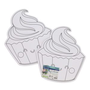 ICON PKT.2 280x245mm COLOUR MY CANVAS - CUPCAKE