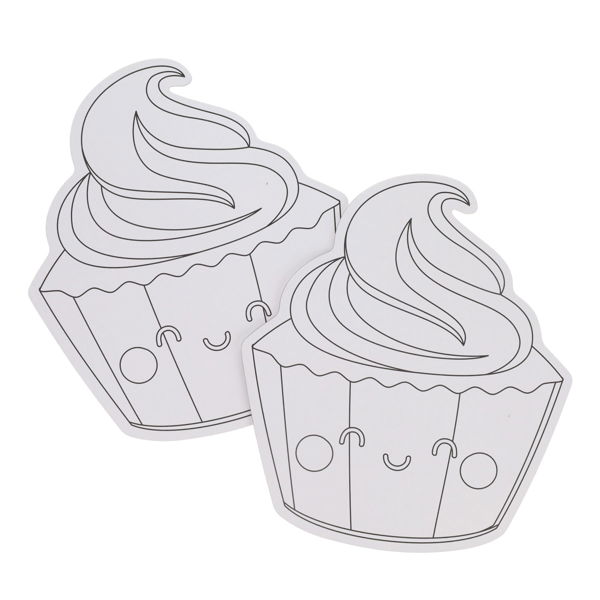 ICON PKT.2 280x245mm COLOUR MY CANVAS - CUPCAKE - Image 2