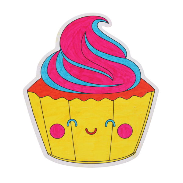 ICON PKT.2 280x245mm COLOUR MY CANVAS - CUPCAKE - Image 4