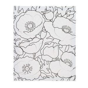 ICON 250x300mm COLOUR MY CANVAS - FLORAL WORLD