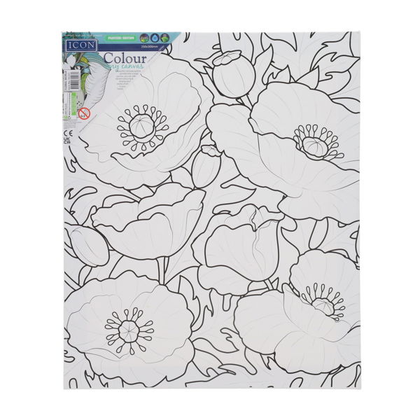 ICON 250x300mm COLOUR MY CANVAS - FLORAL WORLD - Image 3