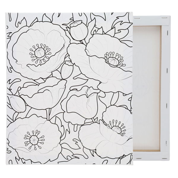 ICON 250x300mm COLOUR MY CANVAS - FLORAL WORLD - Image 4
