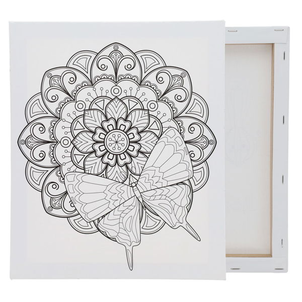 ICON 250x300mm COLOUR MY CANVAS - BUTTERFLY - Image 4