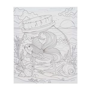 ICON 250x300mm COLOUR MY CANVAS - GOLD FISH