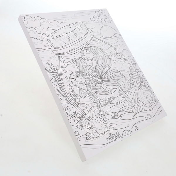 ICON 250x300mm COLOUR MY CANVAS - GOLD FISH - Image 2