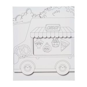 ICON 250x300mm COLOUR MY CANVAS - FOOD TRUCK