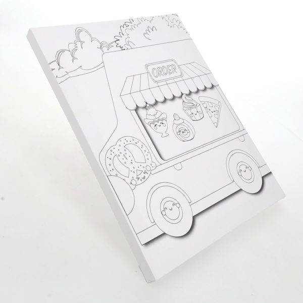 ICON 250x300mm COLOUR MY CANVAS - FOOD TRUCK - Image 2